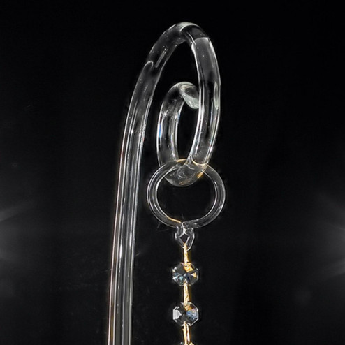 "Amadeo" applique vénitienne en cristal -2  lumières - transparent avec Swarovski pendentifs
