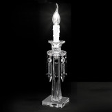 "Cima" lampara de mesita veneciana en cristal - 1 luce - transparente