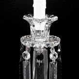 "Cima" lampe de chevet vénitienne en cristal - 1 lumière - transparent