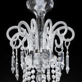 "Cima" große venezianischer kristall kronleuchter - 10+10 flammig - transparent