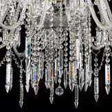 "Cima" große venezianischer kristall kronleuchter - 30 flammig - transparent