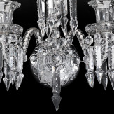 "Cima" venezianischer kristall wandleuchte  - 2+1 flammig - transparent
