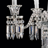 "Cima" lampe de table vénitienne en cristal with lampshades - 4 lumières - transparent