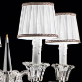 "Cima" lampara de sobremesa veneciana en cristal con pantallas - 4 luces - transparente