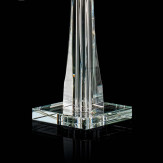 "Cima" lampe de table vénitienne en cristal with lampshades - 4 lumières - transparent