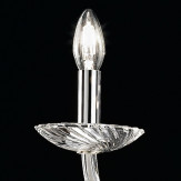 "Gentileschi" venezianischer kristall kronleuchter - 6 flammig - transparent mit Swarovski Anhänger