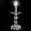 "Gentileschi" lampara de mesita veneciana en cristal - 1 luce - transparente con Swarovski colgantes
