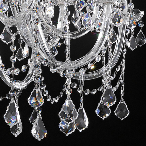 "Botticelli" large venetian crystal chandelier - 16+8+4 lights - transparent with Asfour venetian crystal