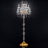 "Veronese" luminaire vénitienne en cristal - 4+4 lumières - transparent avec Asfour cristal