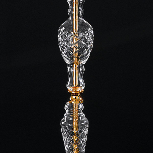 "Veronese" venezianischer kristall stehleuchte - 4+4 flammig - transparente mit kristal Asfour
