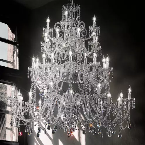 "Signorini" grand lustre vénitienne en cristal