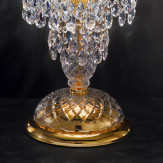 "Signorini" lampara grande de mesita veneciana en cristal - 1 luce - transparente con cristal Asfour