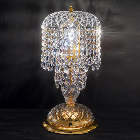 "Signorini" large venetian crystal bedside lamp