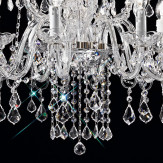 "Alfieri" venezianischer kristall kronleuchter - 8+4 flammig - transparent mit kristal Asfour