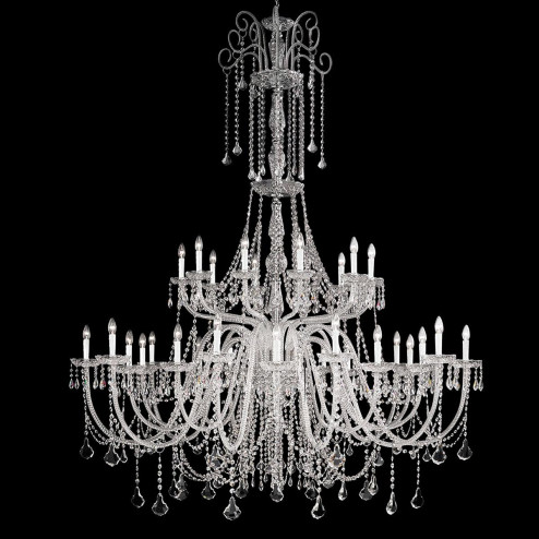 "Agostini" lampara veneciana en cristal - 10+10+10 luces - transparente con cristal Asfour