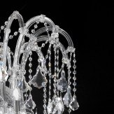 "Canaletto" lustre vénitienne en cristal - 60 lumières - transparent avec Asfour cristal