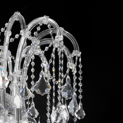 "Canaletto" venezianischer kristall kronleuchter - 60 flammig - transparent mit kristal Asfour