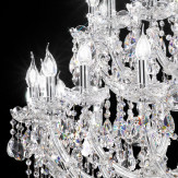 "Canaletto" venezianischer kristall kronleuchter - 60 flammig - transparent mit kristal Asfour