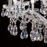 "Boccioni" venezianischer kristall kronleuchter - 12+6 flammig - transparent mit kristal Asfour