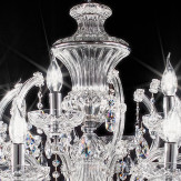 "Boccioni" venezianischer kristall kronleuchter - 12+6 flammig - transparent mit kristal Asfour