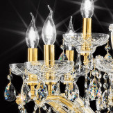 "Boccioni" venezianischer kristall kronleuchter - 10+5 flammig - transparent mit kristal Asfour