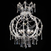 "Modigliani" lámpara colgante veneciana en cristal - 6 luces - transparente con cristal Asfour