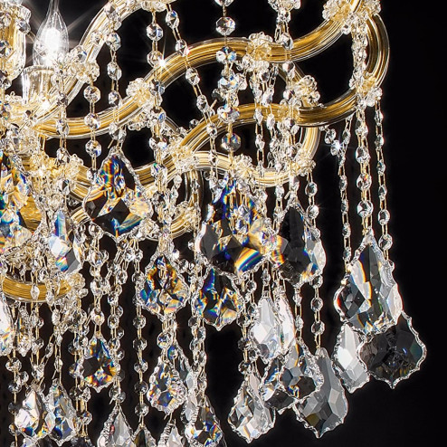 "Arcimboldo" venetian crystal ceiling light - 8 lights - transparent with Asfour venetian crystal