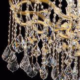 "Arcimboldo" venezianischer kristall deckenleuchte - 8 flammig - transparent mit kristal Asfour