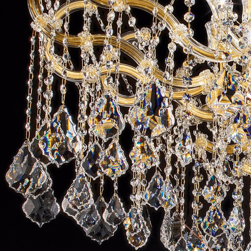 "Arcimboldo" venetian crystal ceiling light - 8 lights - transparent with Asfour venetian crystal