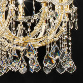 "Spilimbergo" venezianischer kristall kronleuchter - 20+10 flammig - transparent mit kristal Asfour