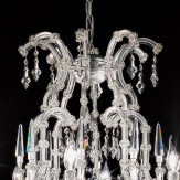 "Cattaneo" venezianischer kristall kronleuchter - 8 flammig - transparent mit kristal Asfour
