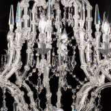 "Cattaneo" venezianischer kristall kronleuchter - 8 flammig - transparent mit kristal Asfour