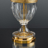 "Giotto" venezianischer kristall tischleuchte - 1 flammig - transparent mit gold hardware