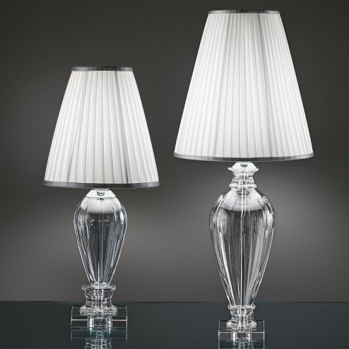 "Fattori" venetian crystal table lamp  - 1 light - transparent