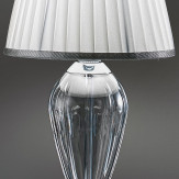 "Fattori" lampara de sobremesa veneciana en cristal - 1 luce - transparente