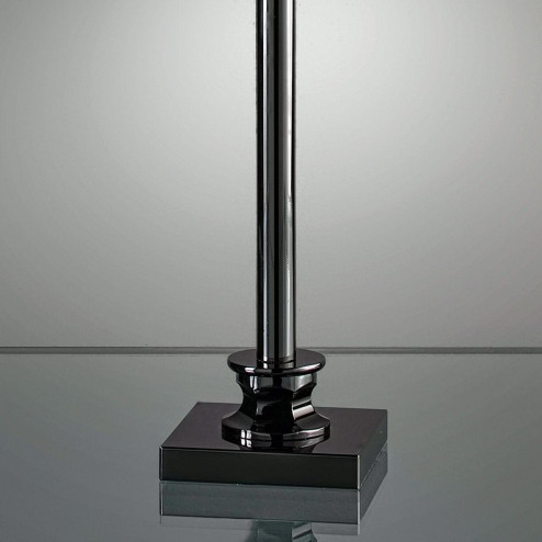 "Abate" venetian crystal table lamp - 1 light - black 