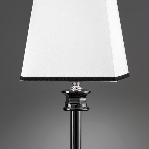 "Abate" venetian crystal table lamp - 1 light - black 