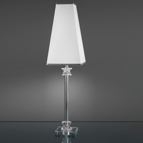 "Abate" venetian crystal table lamp - 1 light - transparent