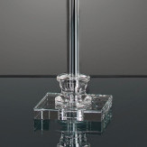 "Abate" venezianischer kristall tischleuchte - 1 flammig - transparent