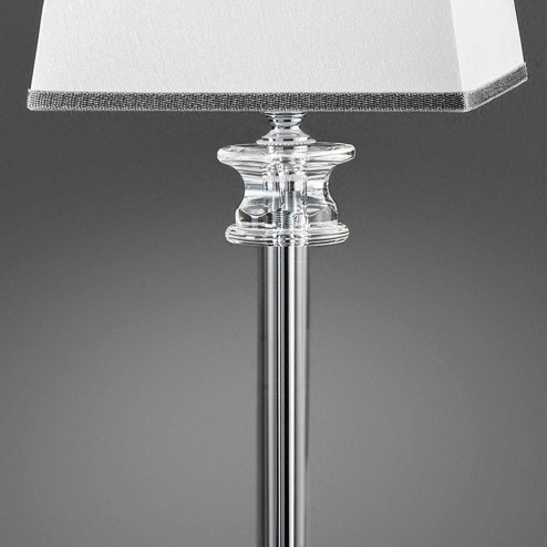 "Abate" venetian crystal table lamp - 1 light - transparent