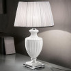 "Burri" lampe de table vénitienne en cristal - 1 lumière - blanc