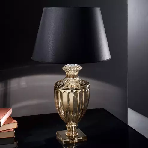 "Baccarini" lampe de table vénitienne en cristal - 1 lumière
