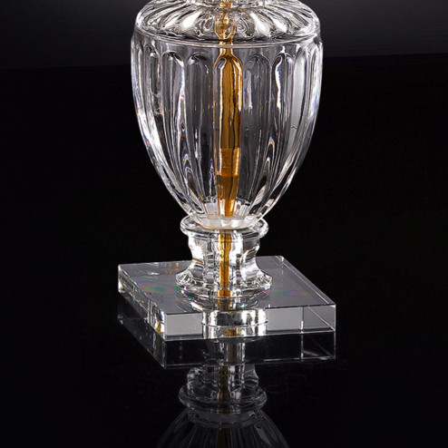 "Bellotti" venetian crystal table lamp - 1 light - transparent