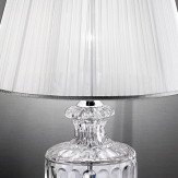 "Bellotti" lampe de table vénitienne en cristal - 1 lumière - transparent