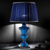 "Tintoretto" venetian crystal table lamp - 1 light - blue