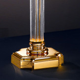 "Angelico" lampara de sobremesa veneciana en cristal - 1 luce - transparente