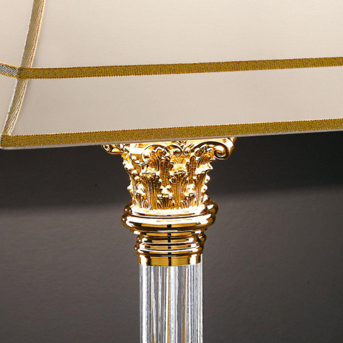 "Angelico" venetian crystal table lamp - 1 light - transparent