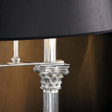 "Ghirlandaio" lampara de sobremesa veneciana en cristal - 2 luce - transparente