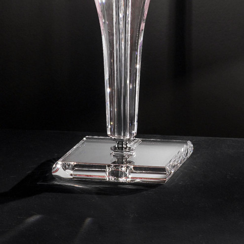 "Da Vinci" venetian crystal table lamp - 1 light - transparent