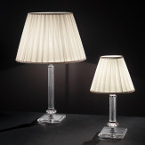 "Altamura" lampe de table vénitienne en cristal - 1 lumière - transparent